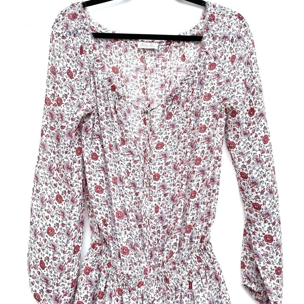 LoveShackFancy Popover Mini Dress Granada Floral Sunrise - Picture 4 of 6